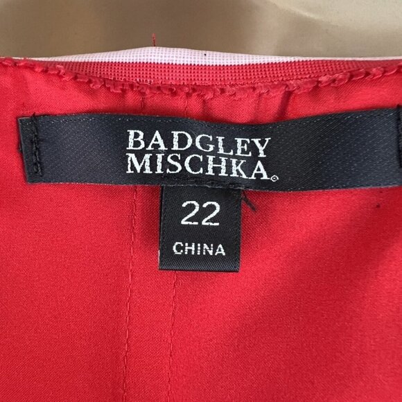 NWT Badgley Mischka Red Beauty in a Bottle Formal Strapless Gown $725 - Picture 11 of 12